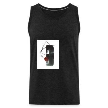 Untitled - Men's Premium Organic Tank Top - charcoal grey - Front - Alexander (188cm)