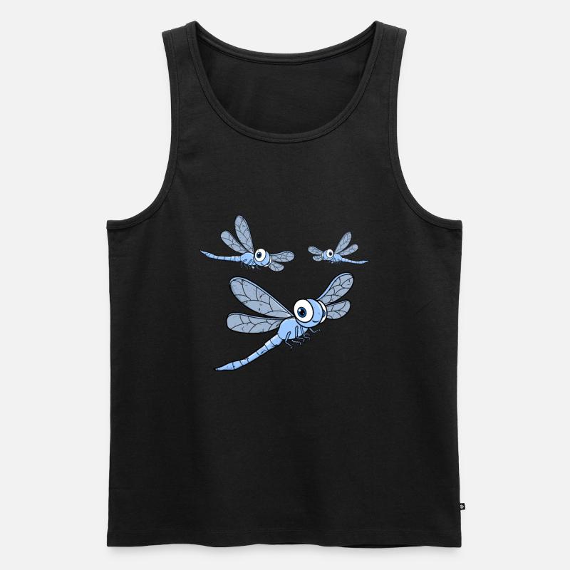Les pastèques LIbelle Odonata - Débardeur bio Premium Homme - noir