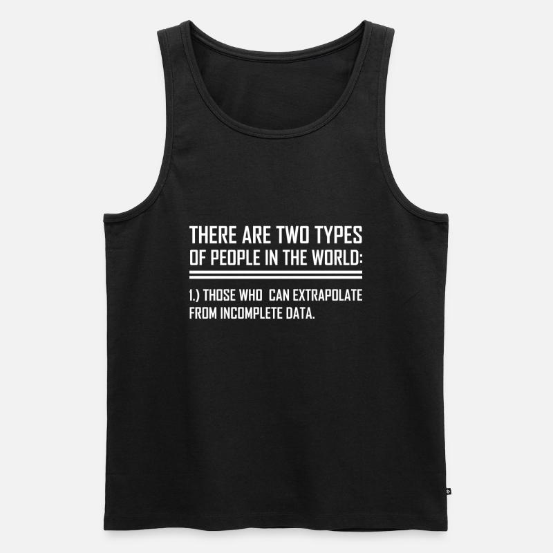 Daten Extrapolieren Statistik Formel - Männer Premium Bio Tank Top - Schwarz