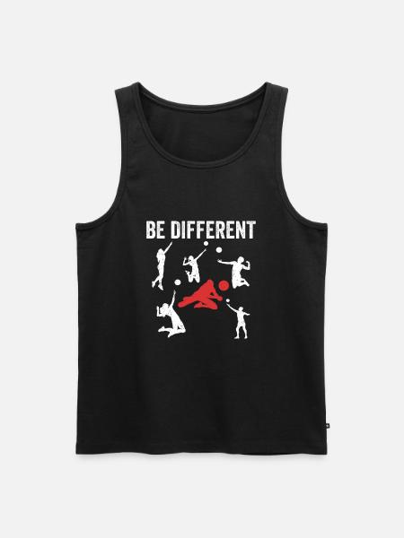 Libero Volleyball Position Mannschaft Team - Männer Premium Bio Tank Top - Schwarz
