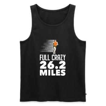26.2 Meilen Marathon - Marathonläufer - Männer Premium Bio Tank Top - Schwarz - Vorne - Michal (187cm)