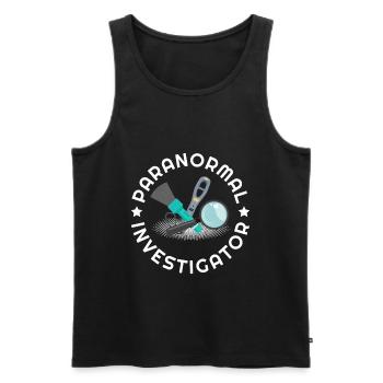 Geisterjäger und paranormaler Ermittler - Männer Premium Bio Tank Top - Schwarz - Vorne - Michal (187cm)