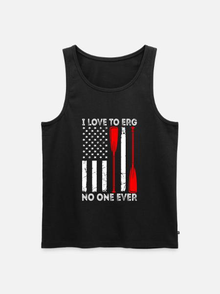 Rudern Ergometer Ruderer - Männer Premium Bio Tank Top - Schwarz