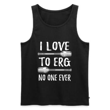 Rudersport Rudern Ergometer Ruderer - Männer Premium Bio Tank Top - Schwarz - Vorne - Michal (187cm)