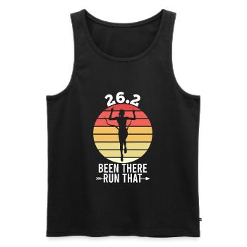 26.2 Been There Run That Marathon - Männer Premium Bio Tank Top - Schwarz - Vorne - AI Model Male 178 light (178cm)