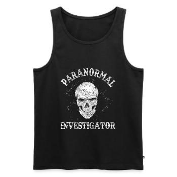 Geisterjäger und paranormaler Ermittler - Männer Premium Bio Tank Top - Schwarz - Vorne - Michal (187cm)