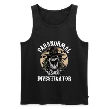 Geisterjäger und paranormaler Ermittler - Männer Premium Bio Tank Top - Schwarz - Vorne - Michal (187cm)