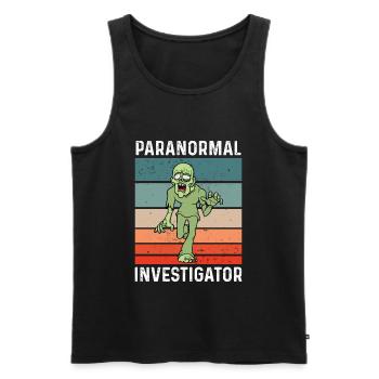Geisterjäger und paranormaler Ermittler - Männer Premium Bio Tank Top - Schwarz - Vorne - Michal (187cm)
