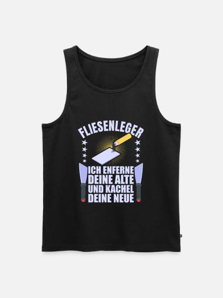 Fliesenleger Fliesen Handwerker - Männer Premium Bio Tank Top - Schwarz