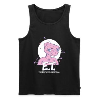 E.T. The Extra-Terrestrial Moon - Men's Premium Organic Tank Top - black - Front - AI Model Male 178 light (178cm)