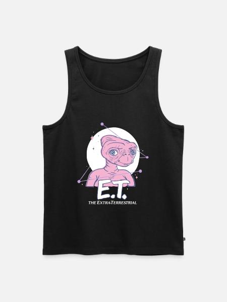 E.T. The Extra-Terrestrial Moon - Men's Premium Organic Tank Top - black