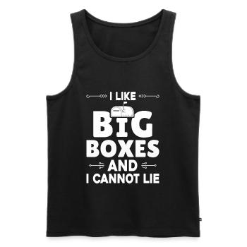 Briefkasten Postbote Spruch Postzusteller - Männer Premium Bio Tank Top - Schwarz - Vorne - AI Model Male 178 light (178cm)