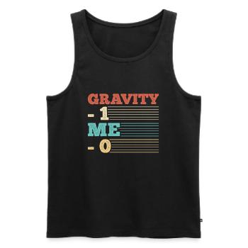 Gebrochener Arm Spruch - Fraktur Gipsarm - Männer Premium Bio Tank Top - Schwarz - Vorne - AI Model Male 178 light (178cm)