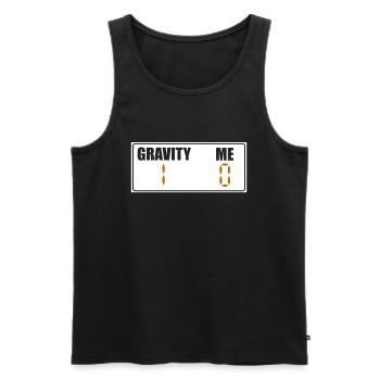 Gebrochener Arm Spruch - Fraktur Gipsarm - Männer Premium Bio Tank Top - Schwarz - Vorne - AI Model Male 178 light (178cm)