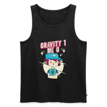 Gebrochener Arm Spruch - Fraktur Gipsarm - Männer Premium Bio Tank Top - Schwarz - Vorne - AI Model Male 178 light (178cm)