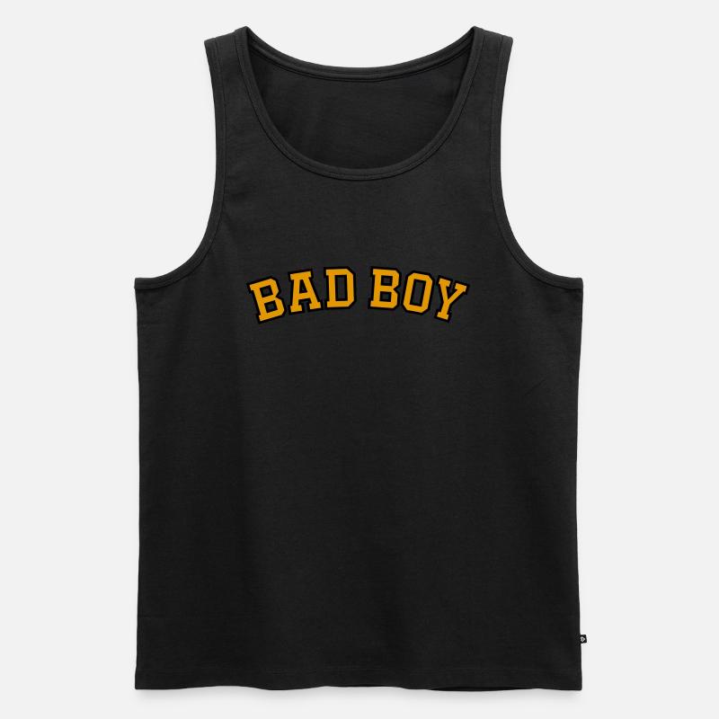 BÖSER JUNGE - Männer Premium Bio Tank Top - Schwarz