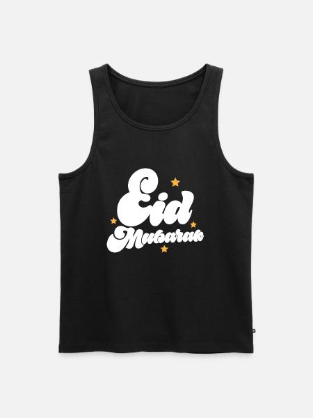 Eid Mubarak - Men's Premium Organic Tank Top - black