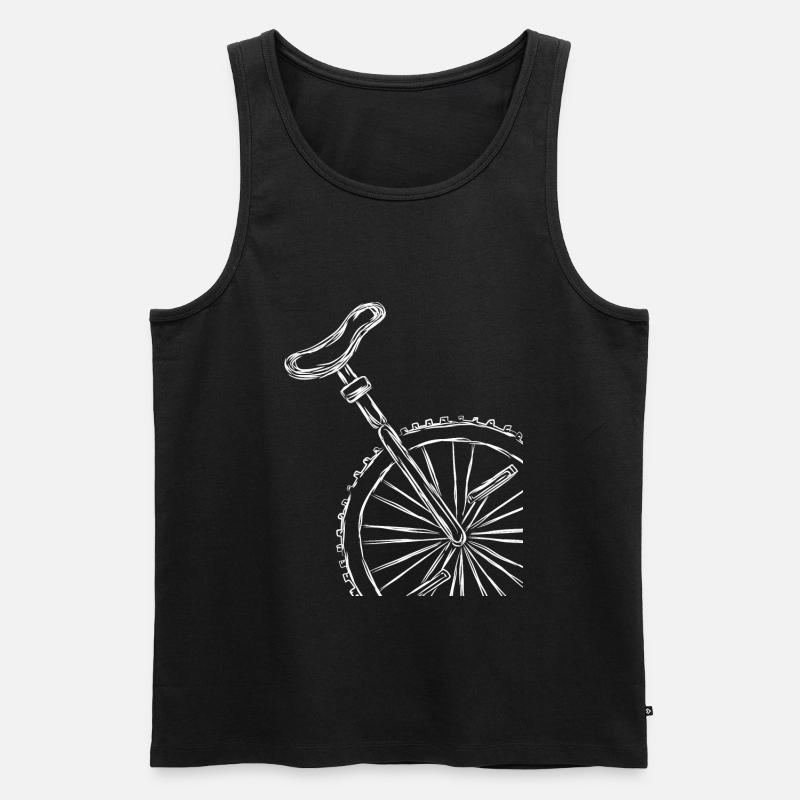Stroke Einrad - Männer Premium Bio Tank Top - Schwarz
