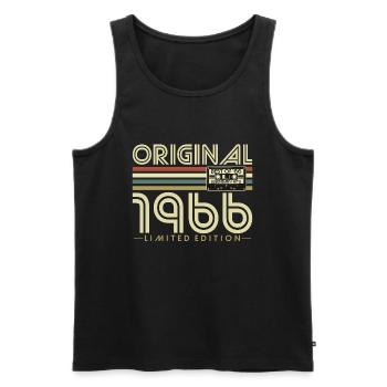 1966 Vintage Vintage Rétro Cadeau d’anniversaire - Débardeur bio Premium Homme - noir - Devant - Michal (187cm)