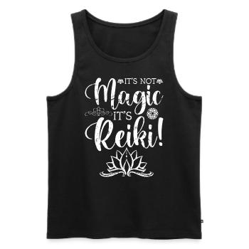 Spirituelle Heilungspraktiken Lotus Reiki - Männer Premium Bio Tank Top - Schwarz - Vorne - Michal (187cm)