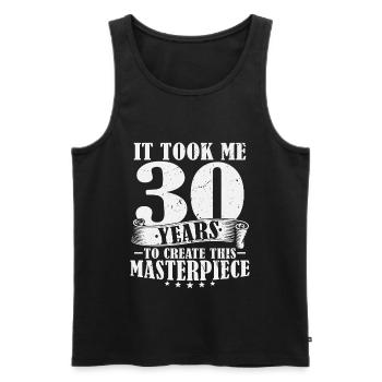 30 Years Birthday Saying 30 Birthday Gift - Men's Premium Organic Tank Top - black - Front - Michal (187cm)