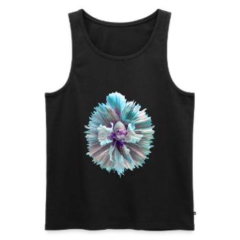 Betta Fish Siamese Fighting Fish Tropical Fish - Men's Premium Organic Tank Top - black - Front - AI Model Male 178 light (178cm)