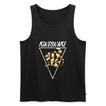 Kalifornischer Kingsnake Snake Keeper - Männer Premium Bio Tank Top - Schwarz - Vorne - AI Model Male 178 light (178cm)