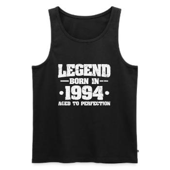 Légende depuis 1994 Vintage Born Anniversaire - Débardeur bio Premium Homme - noir - Devant - Michal (187cm)