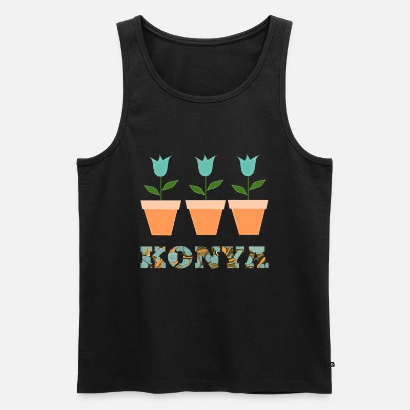 konya e 204 - Männer Premium Bio Tank Top - Schwarz