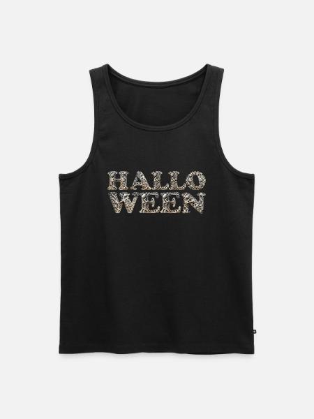 Halloween, Bones, Lettering, Creepy - Men's Premium Organic Tank Top - black