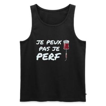 Ich kann nicht perf, Krankenschwester Humor Geschenkidee - Männer Premium Bio Tank Top - Schwarz - Vorne - AI Model Male 178 light (178cm)