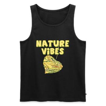 Linde E 277 - Men's Premium Organic Tank Top - black - Front - AI Model Male 178 light (178cm)