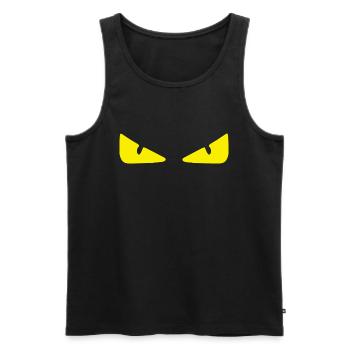 Monster eyes Halloween - Men's Premium Organic Tank Top - black - Front - Michal (187cm)