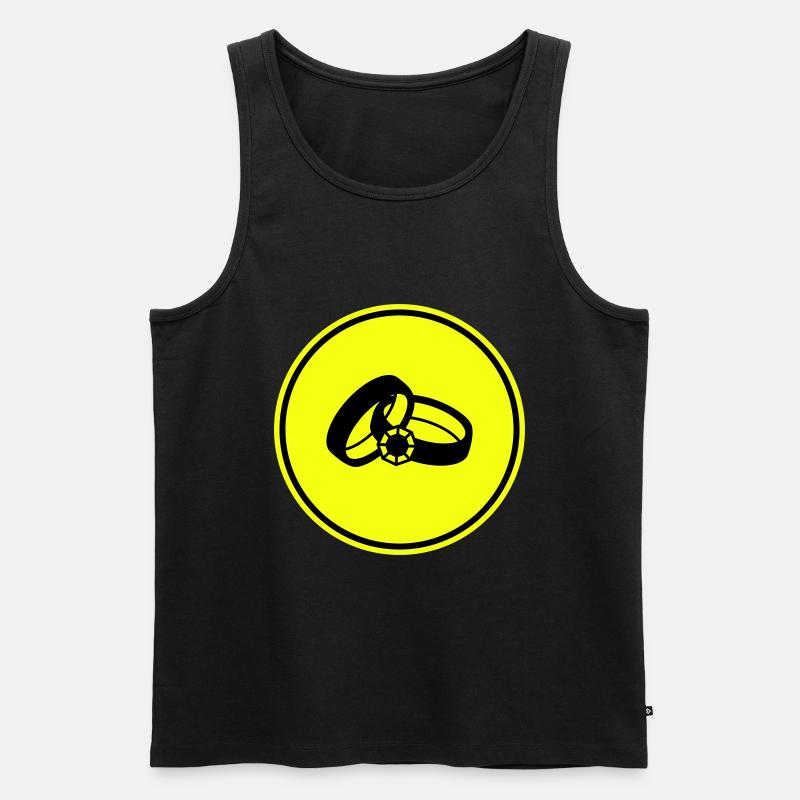 Eheringe Hochzeit - Männer Premium Bio Tank Top - undefined