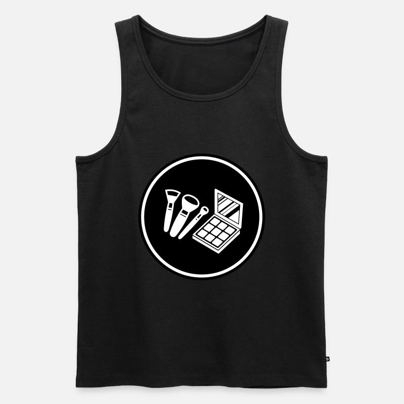 Make Up Kosmetik Icon - Männer Premium Bio Tank Top - undefined