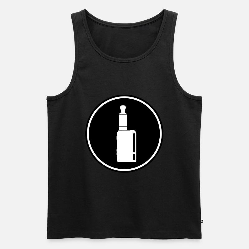 E-Zigarette Silhouette - Männer Premium Bio Tank Top - undefined