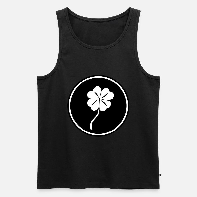 Kleeblatt glück - Männer Premium Bio Tank Top - undefined