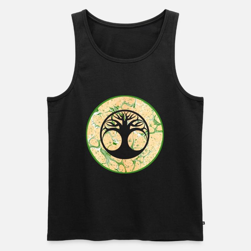 yggdrasil e 1 - Männer Premium Bio Tank Top - Schwarz