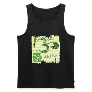 om mit ganesha e 35 - Männer Premium Bio Tank Top - Schwarz - Vorne - Michal (187cm)