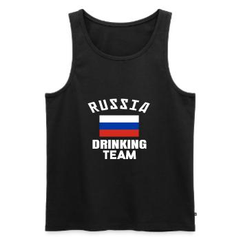 Russia Team Russland UdSSR Russisch Russe Russen - Männer Premium Bio Tank Top - Schwarz - Vorne - AI Model Male 178 light (178cm)