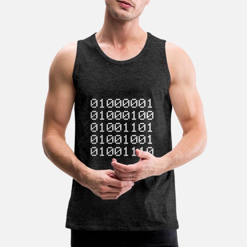 Admin Binär Binärcode Coder Informatiker Binary 01 Männer Premium Bio Tank Top