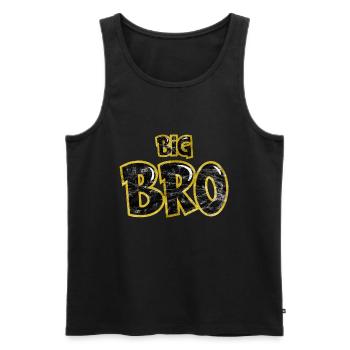 Big Bro frère aîné Frères et sœurs correspondants Famille - Débardeur bio Premium Homme - noir - Devant - Michal (187cm)