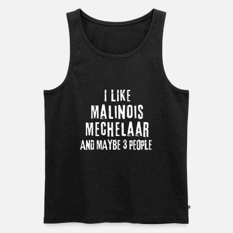 Malinois Mechelaar - Männer Premium Bio Tank Top - Schwarz