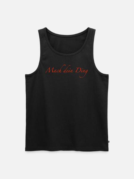 do your thing - Men's Premium Organic Tank Top - black