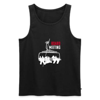 Board Meeting Snowboarding Outfit Apres Ski Party - Männer Premium Bio Tank Top - Schwarz - Vorne - AI Model Male 178 light (178cm)