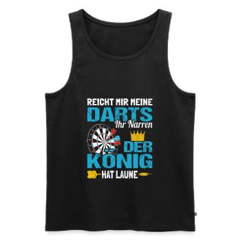 Reicht mir meine Darts Dartspieler Dartsport Dart - Männer Premium Bio Tank Top - Schwarz - Vorne - Michal (187cm)