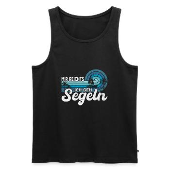 Segelboot Katamaran Kapitän Segeln Segler Geschenk - Männer Premium Bio Tank Top - Schwarz - Vorne - Michal (187cm)