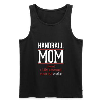 Handball Mama wie eine normale Mutter nur cooler - Männer Premium Bio Tank Top - Schwarz - Vorne - AI Model Male 178 light (178cm)