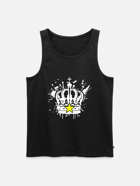 Crown Royal Symbol - Men's Premium Organic Tank Top - black
