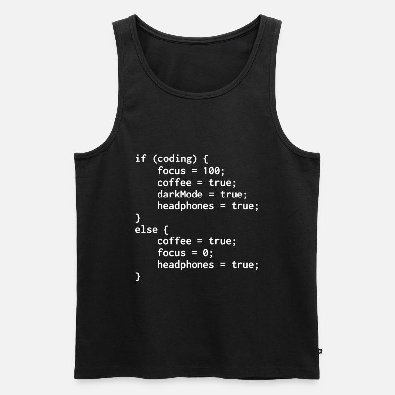 Programmierer-Else-Code - Männer Premium Bio Tank Top - Schwarz